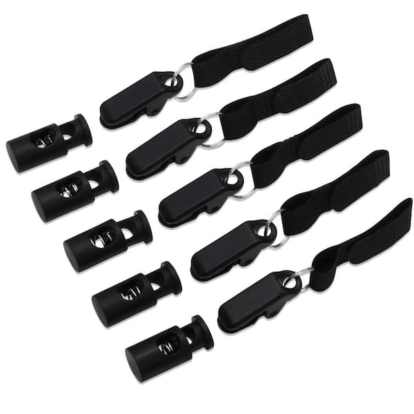 ANLEY Garden Flag Plastic Stopper Stops and Anti-Wind Alligator Clips - for 5 Garden Flag Poles Stands (10-Pack)