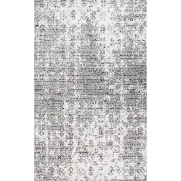 nuLOOM Deedra Misty Contemporary Gray 9 ft. x 12 ft. Area Rug