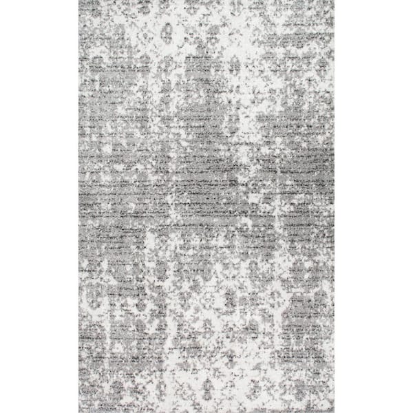 nuLOOM Deedra Misty Contemporary Gray 6 ft. Square Rug