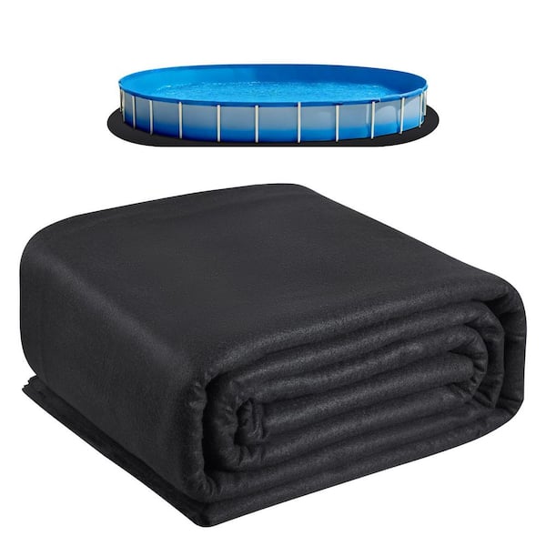 Oval Pool Liner Pad, 15 x 30 ft. Pool Liner Pad for Above Ground Swimming Pools, Extra-Thick Pool Mat, Pond Liner