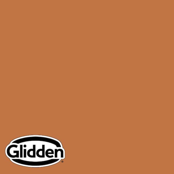 Glidden Premium 1 gal. PPG1200-6 Ginger Root Flat Exterior Latex Paint