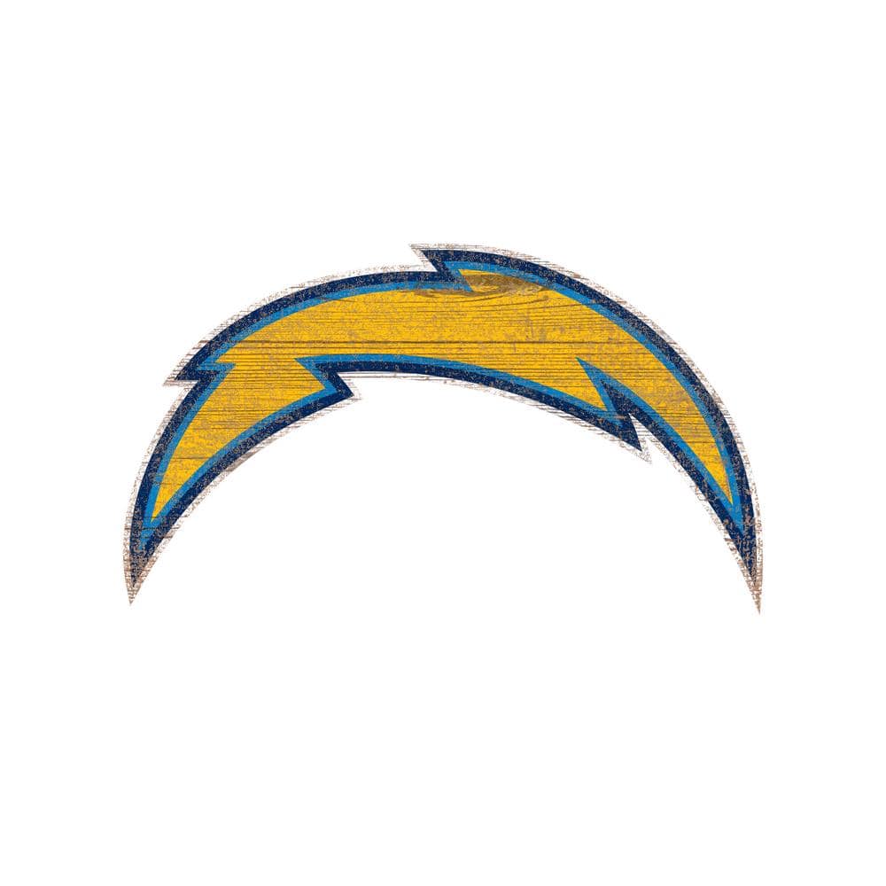 Adventure Furniture NFL Indoor Los Angeles Chargers Distressed Logo Cutout  Wood Sign N0843-LAC - The Home Depot