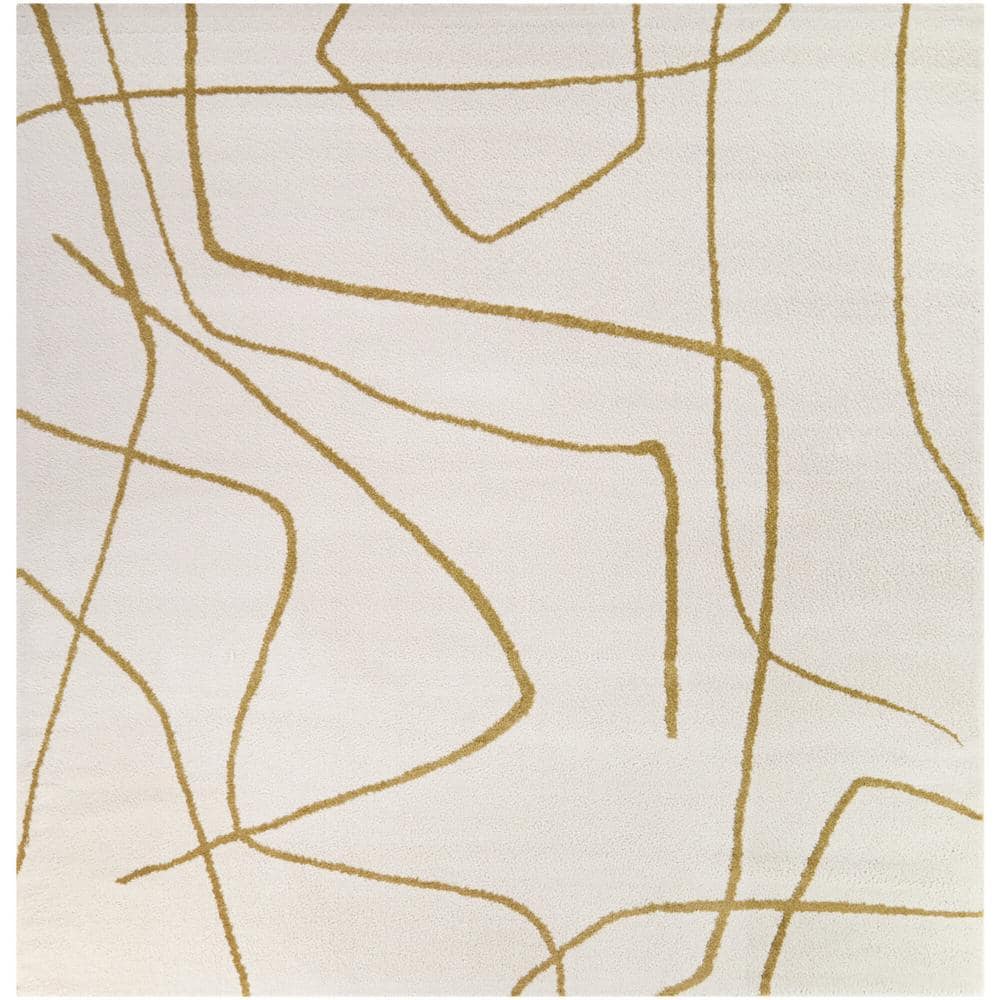 Descartes Mustard 7 ft. x 7 ft. Abstract Square Area Rug price history on PriceWatchPro