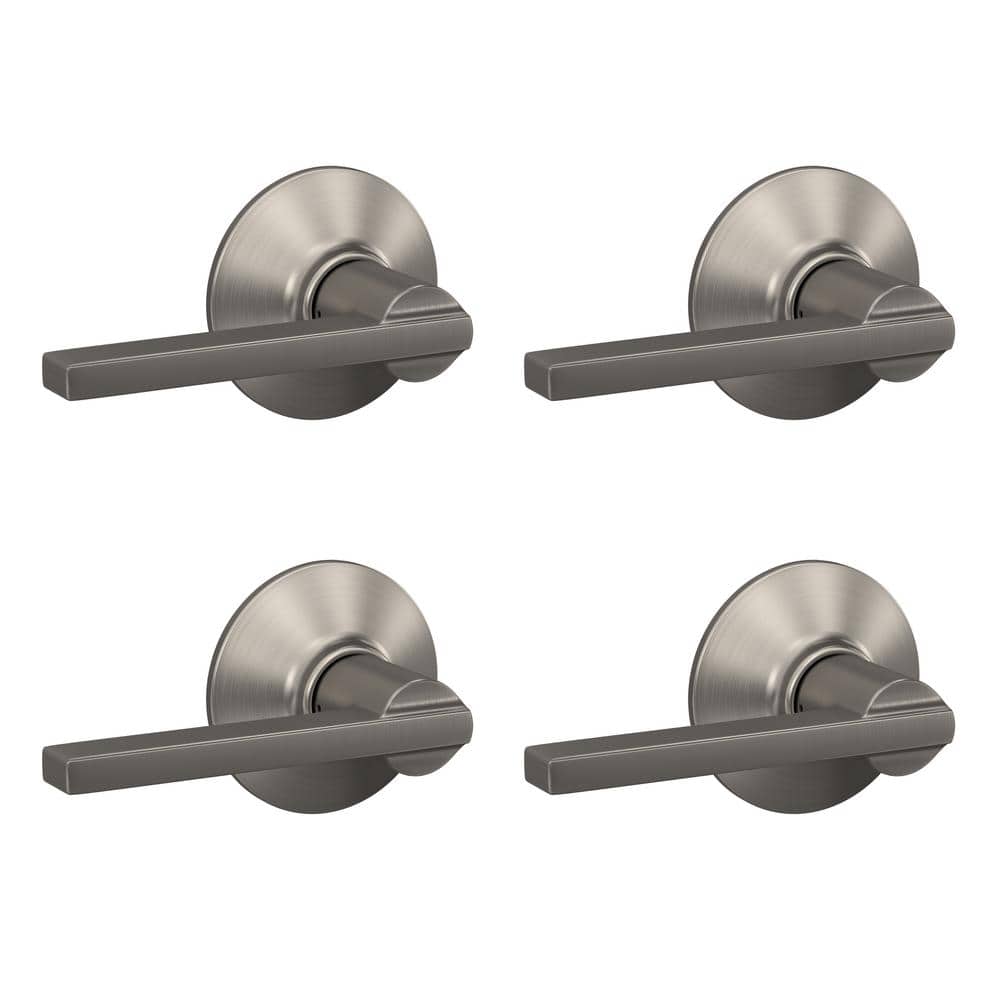 Schlage Latitude Satin Nickel Passage Hall/Closet Door Handle (4