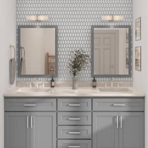 Premier Accents Jade Gray 13 in. x 10 in. Glass Hexagon Mosaic Tile (8.8 sq. ft./Case)