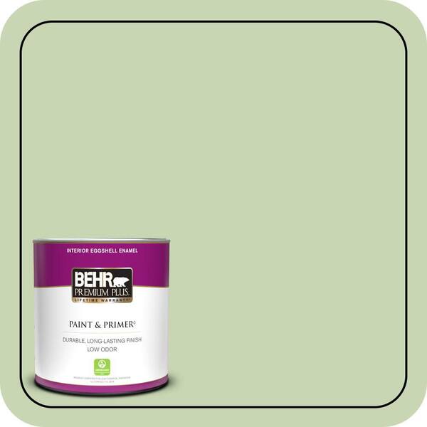 BEHR PREMIUM PLUS 1 qt. #M370-3 Spice Garden Eggshell Enamel Low Odor Interior Paint & Primer