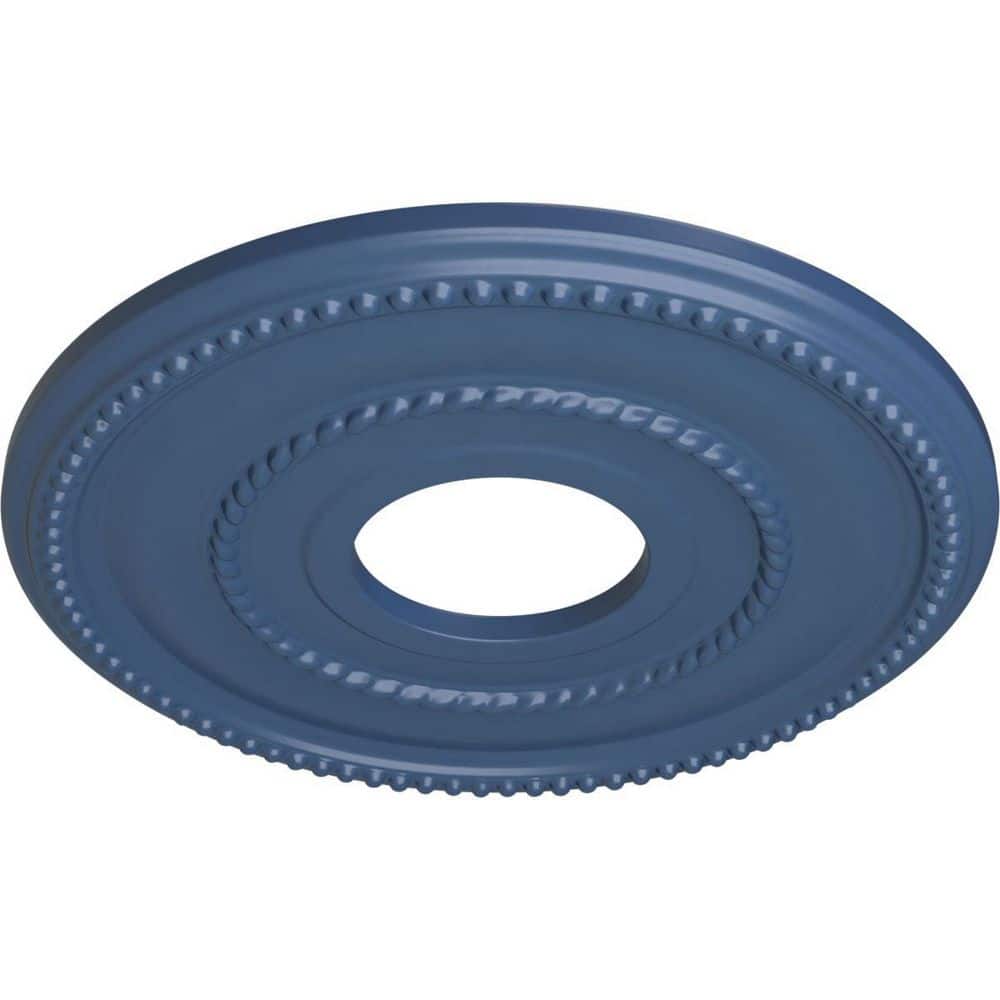 Americana Blue Hand-Painted Polyurethane Ceiling Medallion