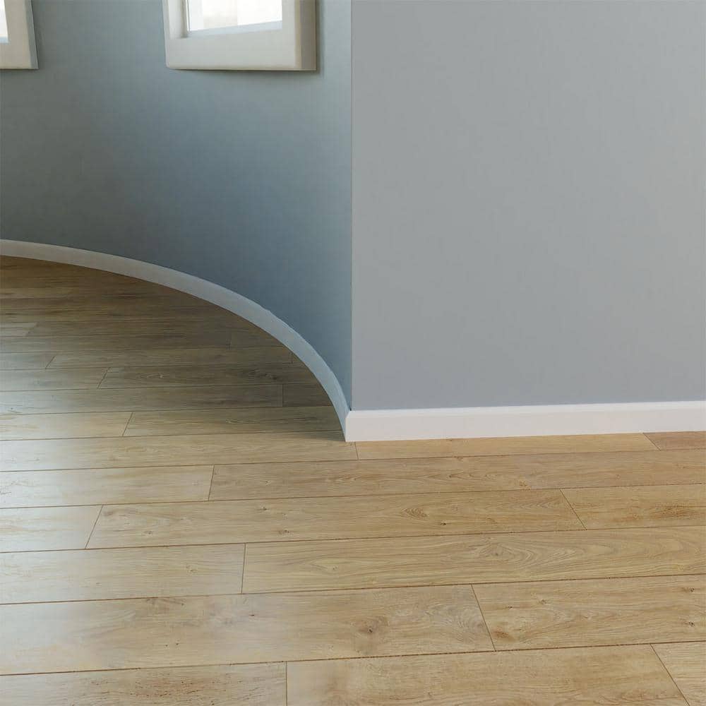144" Beige Resin Flexible Baseboard Moulding