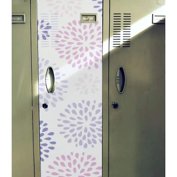 Mind Reader Vinyl Flower Locker Wallpaper Repositionable Magnetic Wallpaper  Removable Decorative Wall Covering in Multi-Color WALLFLOW-ASST - The Home  Depot