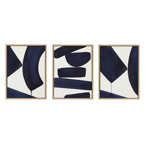 Japandi 3, 26 and 4 by Rocket Jack (Simon West) Framed Abstract Canvas Wall Art Print 24 in. x 18 in. (Set of 2)