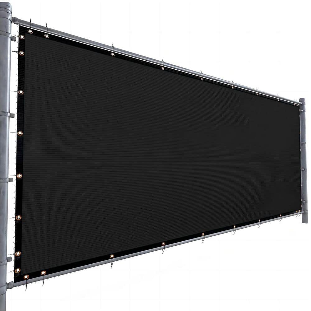 Artpuch Privacy Fence Screen 3 x 150 ft. Black Customized Outdoor Mesh ...