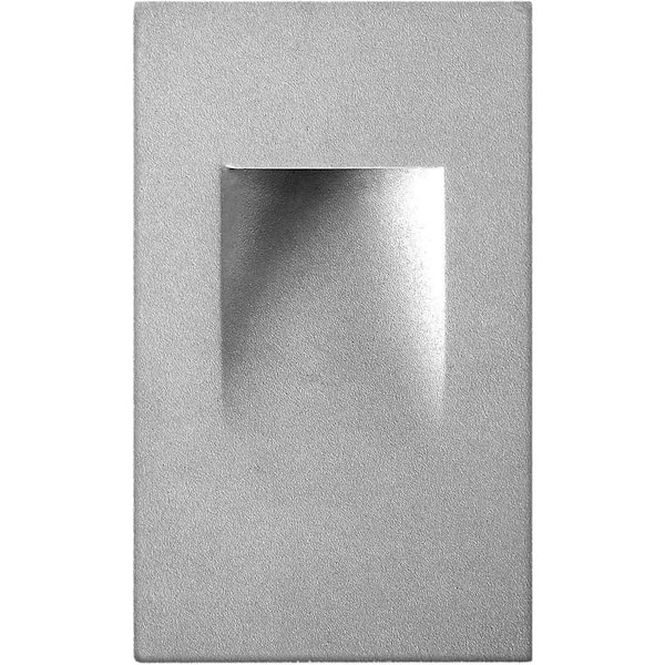 LED Stair Lights Indoor - Step Lights for Outdoor and Indoor Stairs 3000K Concrete - Silver Finish, Vertical