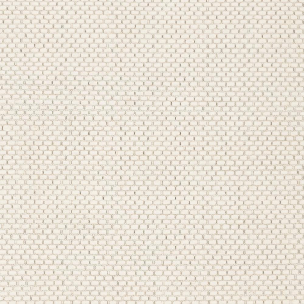 Ivory Flat Woven Reversible Wool Synthetic Area Rug 6' x 9'