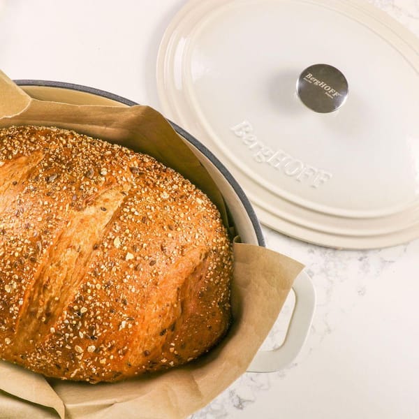 BergHOFF BergHOFF Neo Cast Iron 8 qt. Oval Dutch Oven 13 in. with