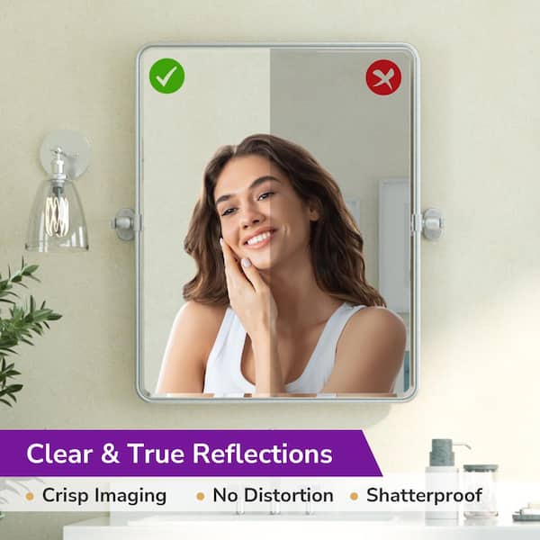 yon.mam ページ KeonJinn 24 in. W x 30 in. H Rectangular Framed Bathroom