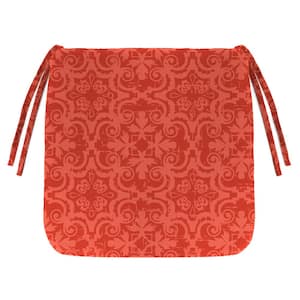 16 in. L x 16 in. W x 2.5 in. T Outdoor Seat Cushion in Persimmon Red