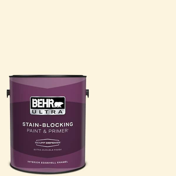 BEHR ULTRA 1 gal. #P260-1 Glass of Milk Extra Durable Eggshell Enamel Interior Paint & Primer