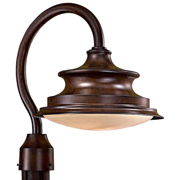 the great outdoors by Minka Lavery Vanira Place 1-Light Windsor Rust Outdoor Post Mount
