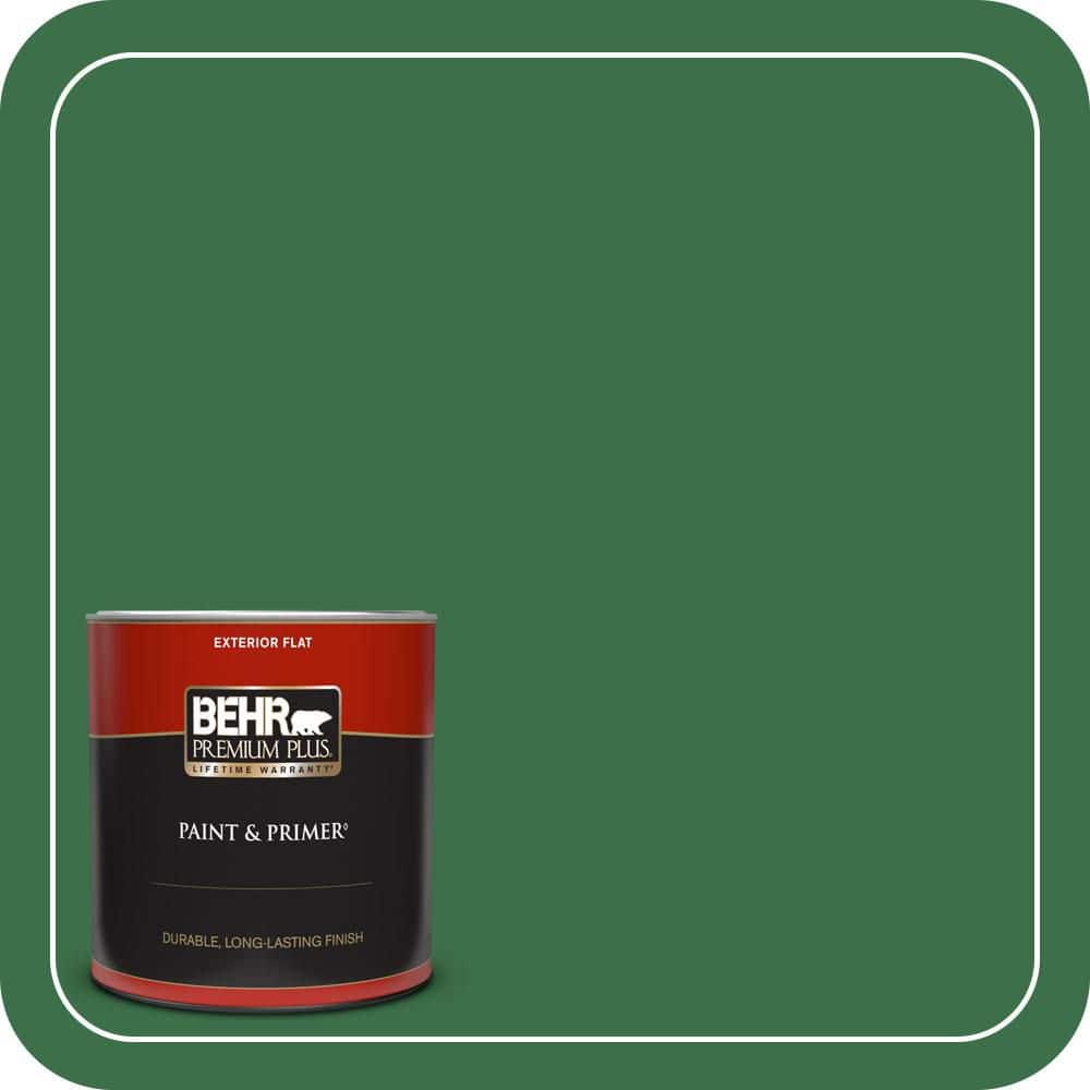 1 qt. #S-H-450 Parsley Sprig Flat Exterior Paint & Primer price history on PriceWatchPro