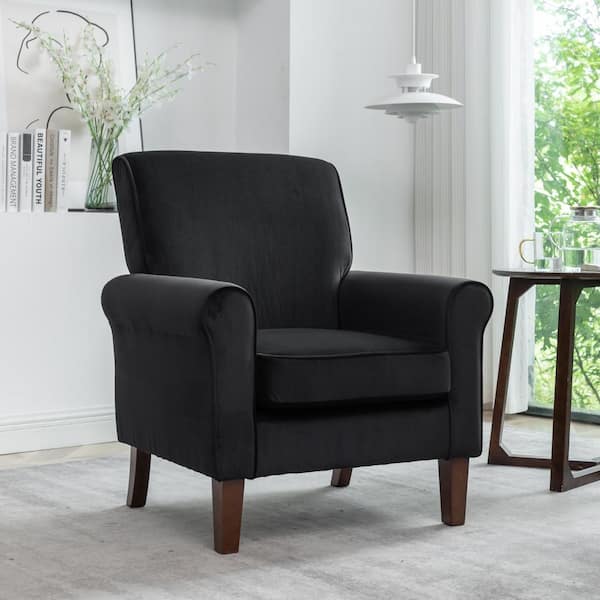 US Pride Furniture Arcane Black Fabric Armchair