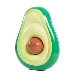 Green Inflatable Avocado Pool Float Floatie with Ball for Kids Adults