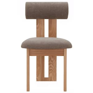 Halloway Brown/Natural 18.9 in. Wood Dining Chair