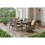 Hampton Bay Windsor Brown Wicker Outdoor Stationary Armless Dining ...