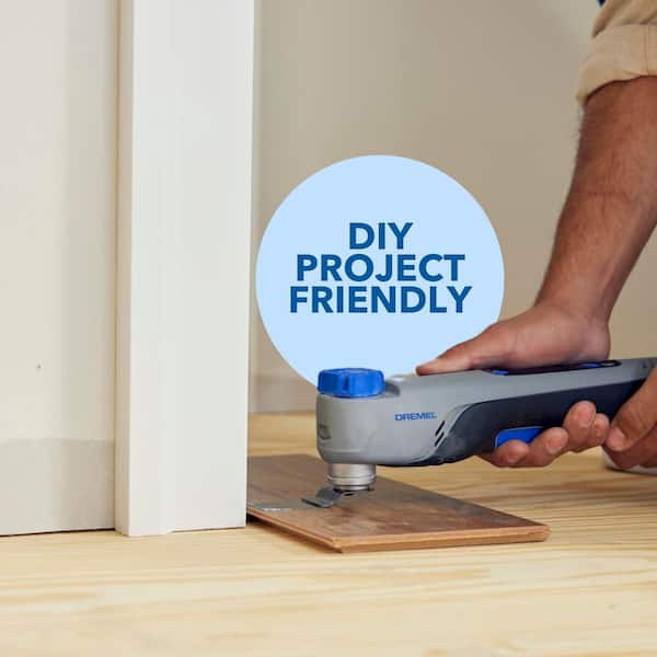 Dremel - Blueprint 12-Volt Brushless Cordless Oscillating Multi-Tool with Battery and Charger Included w/ Blade and Accessory Kit
