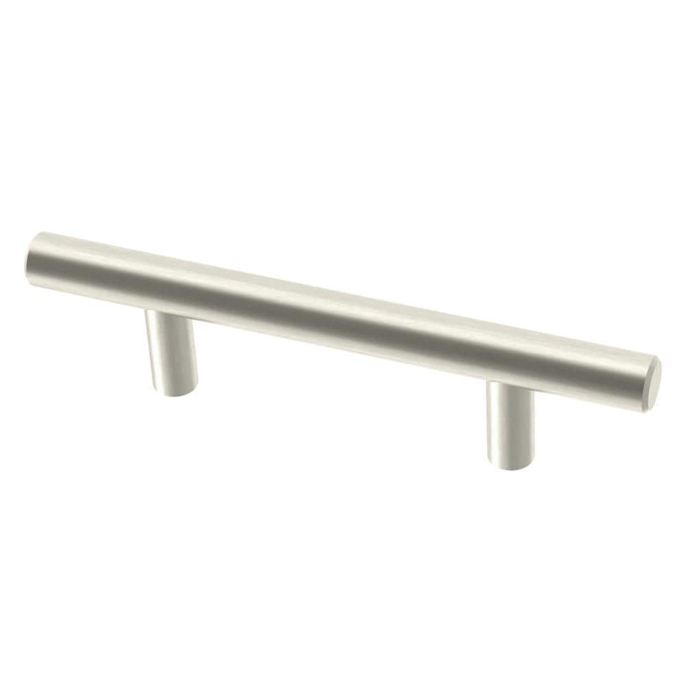 Brushed Stainless Steel Modern Cabinet Bar Pulls 5.39"