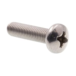 1/4 in. 28 x 1 in. Phillips Pan Head Grade 18 to 8 Stainless Steel Drive Machine Screws (10-Pack)