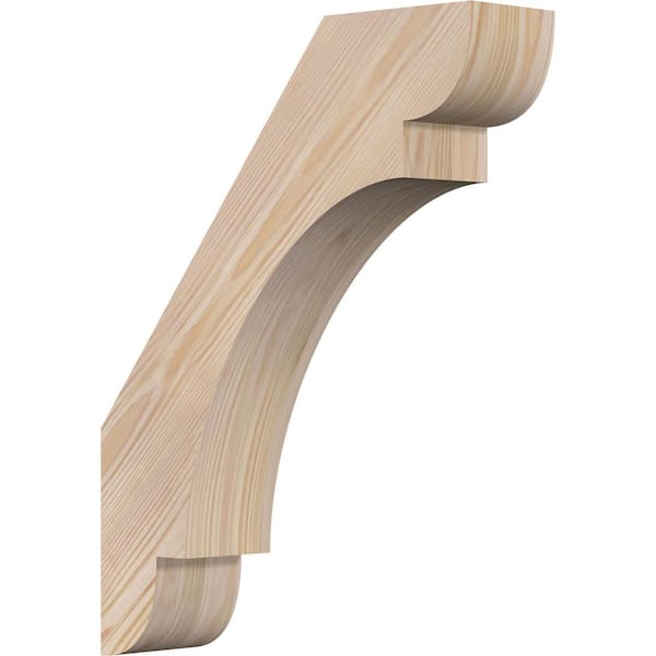 3 1/2"W x 14"D x 18"H Olympic Smooth Knee Brace, Douglas Fir