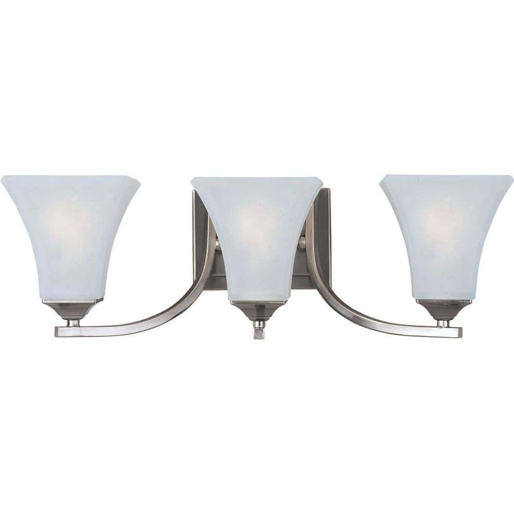Aurora 3-Light Satin Nickel Bath Vanity Light price history on PriceWatchPro