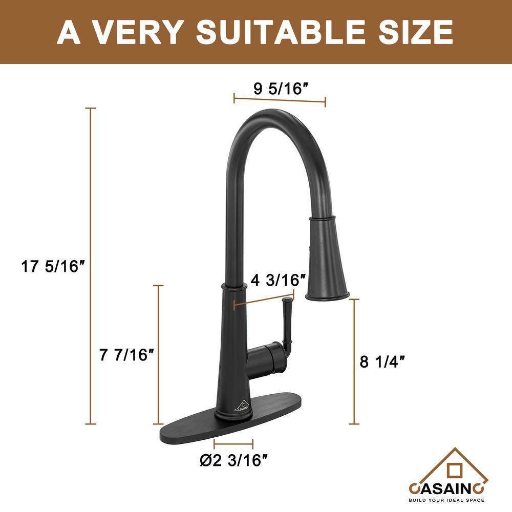 26.65'' Black Fireclay Undermount Single Bowl Kitchen Sink