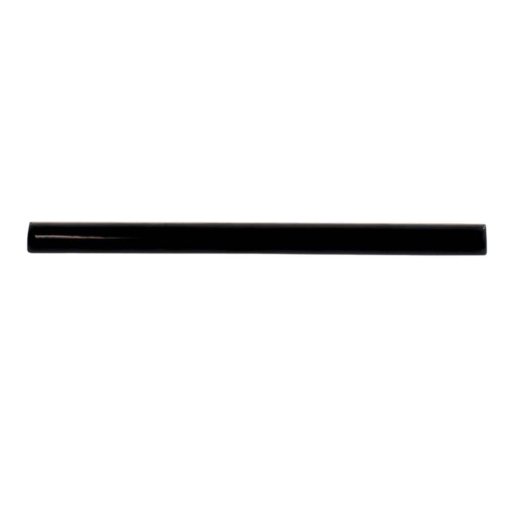 Horizonte 0.5 in. x 8 in. Glossy Jet Black Ceramic Pencil Trim Wall Tile Sample price history on PriceWatchPro
