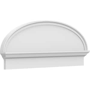 2-3/4 in. x 42 in. x 17-3/8 in. Elliptical Smooth Architectural Grade PVC Combination Pediment Moulding