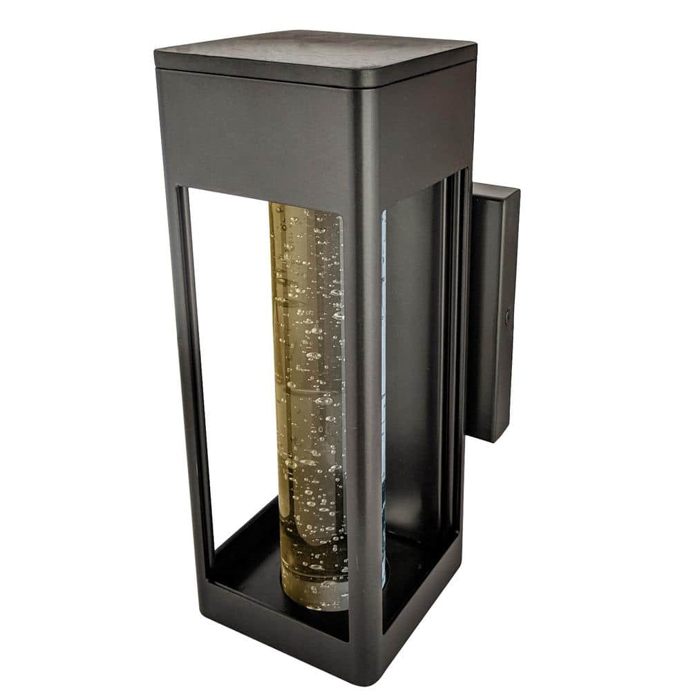 4 in. Oil Rubbed Bronze Outdoor Hardwired Raindrop Cylinder Sconce Integrated LED price history on PriceWatchPro