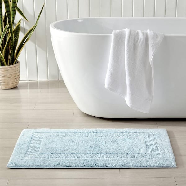 Home Dynamix Duo 21 x 34 Reversible Bath Mat in Dusty Blue