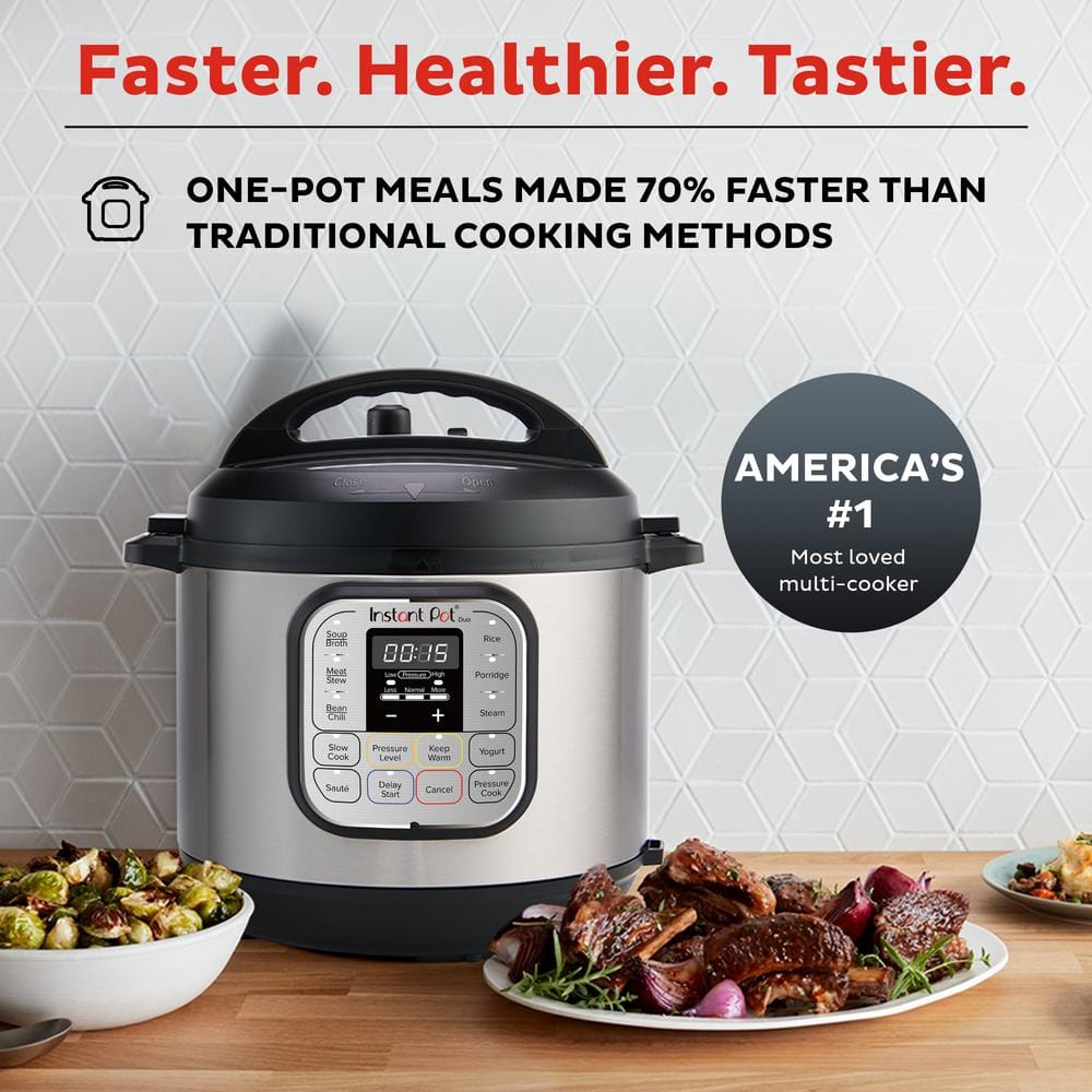 Instant Pot 3 qt. Duo Stainless Steel Electric Pressure Cooker, V5
