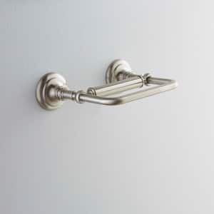 Artifacts Pivoting Double Post Toilet Paper Holder in Vibrant Brushed Nickel