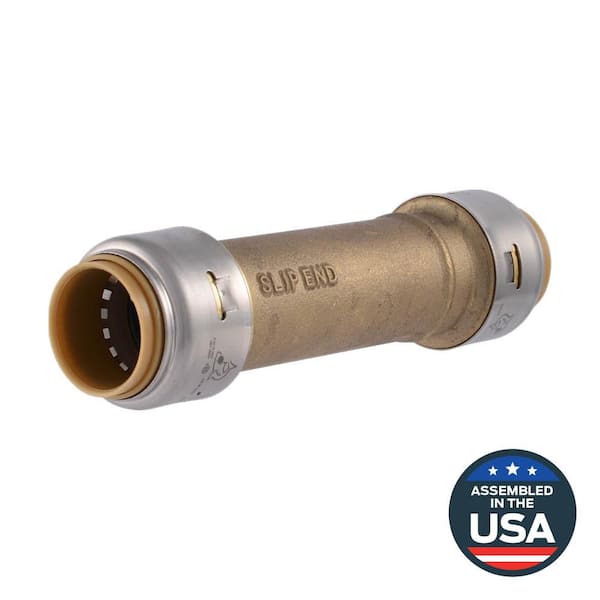 SharkBite Max 3/4 in. Push-to-Connect Brass Slip Coupling Fitting
