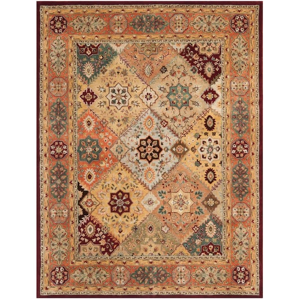 Persian Legend 10 ft. x 14 ft. Red/Rust Medallion Oriental Border Area Rug