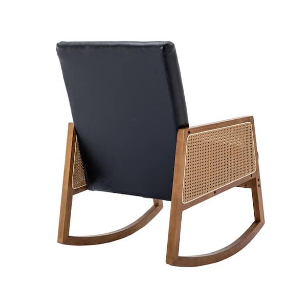 Rattan discount glider rocker