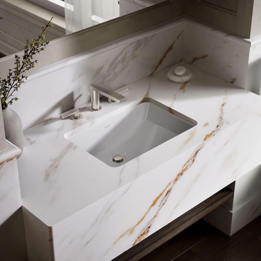Ladena 20.9 in. x 14.38 in. Undermount Bathroom Sink in White Vitreous China price history on PriceWatchPro