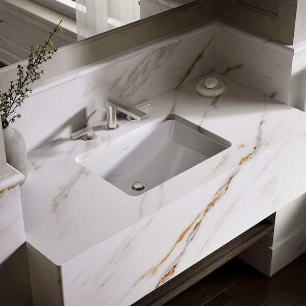 KOHLER Ladena 20-7/8 in. Undermount Bathroom Sink with Glazed Underside in White