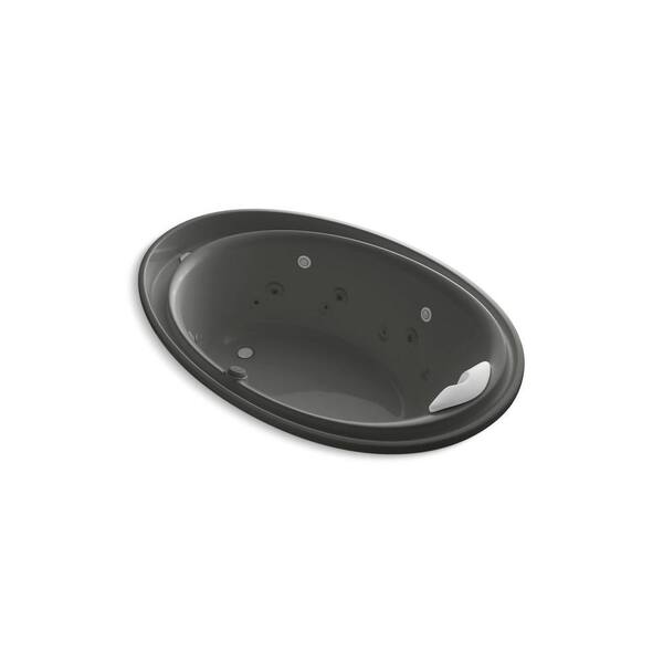 KOHLER Purist 6 ft. Whirlpool Tub in Thunder Grey-DISCONTINUED