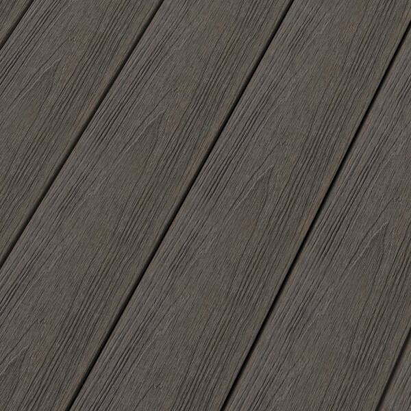 NewTechWood UltraShield Naturale Voyager Series 1 in. x 6 in. x 1 ft. Spanish Walnut Hollow Composite Decking Board Sample