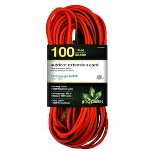 Husky 100 ft. 14/3 Medium Duty Indoor/Outdoor Extension Cord, Red/Black  63100HY - The Home Depot