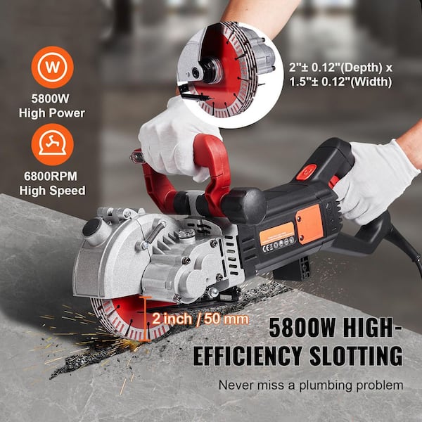 SKYSHALO 5800-Watt Wall Chaser 21.3 in. x 7.87 in. Cutting