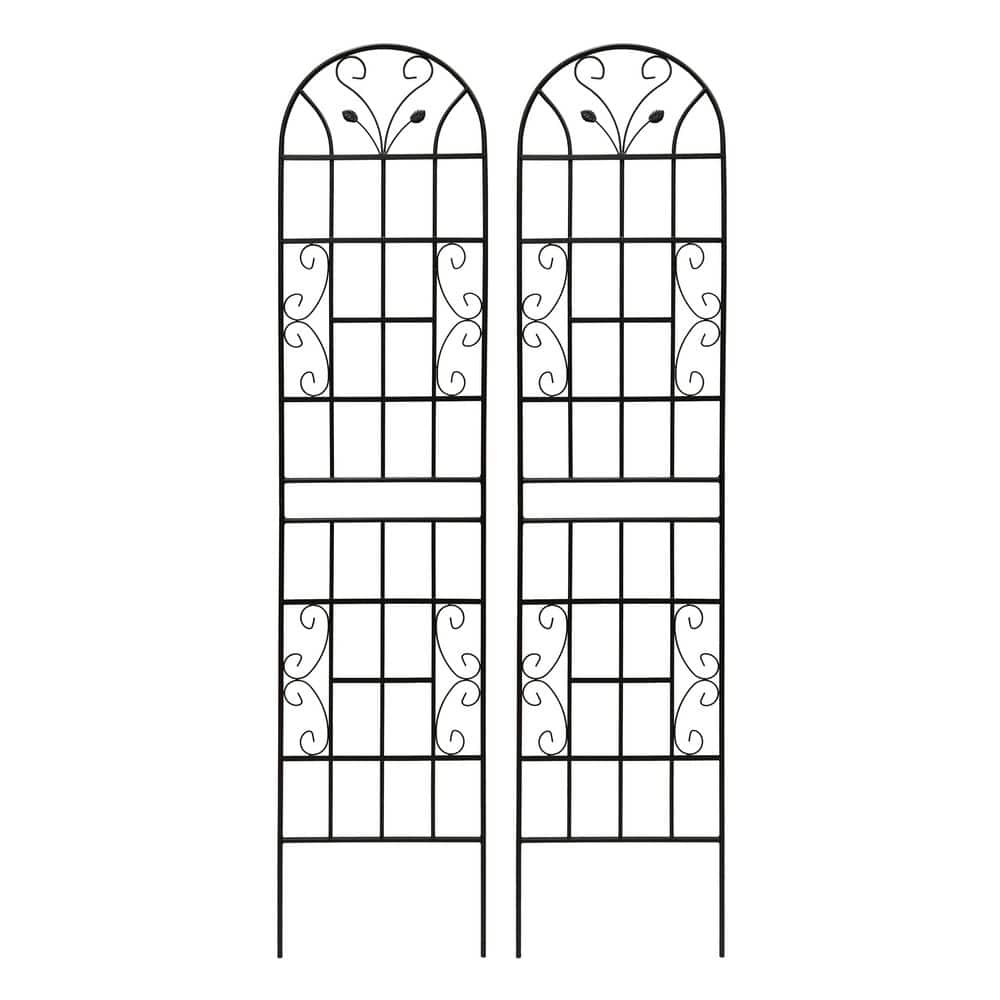 86.7 in. x 19.7 in. Metal Outdoor Garden Trellis Rustproof Trellis Flower S