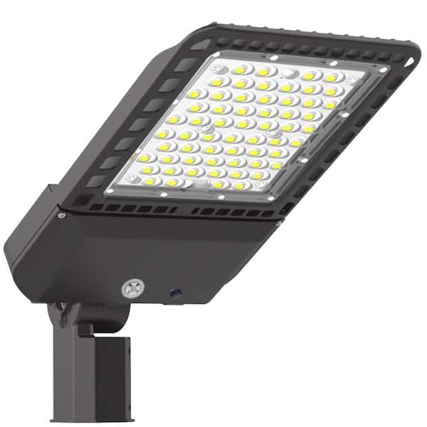 Bieuoram Outdoor Bronze 1000-Watt Equivalent Integrated LED 300-Watt Parking Lot Area Light 5000K 39000 Lumens